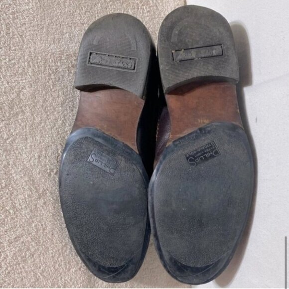 Vintage Brown Woven Leather Upper Lace Up Derby Shoes 12 - Picture 11 of 14